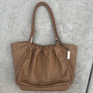 Jessica Simpson Brown Leather Shoulder Bag